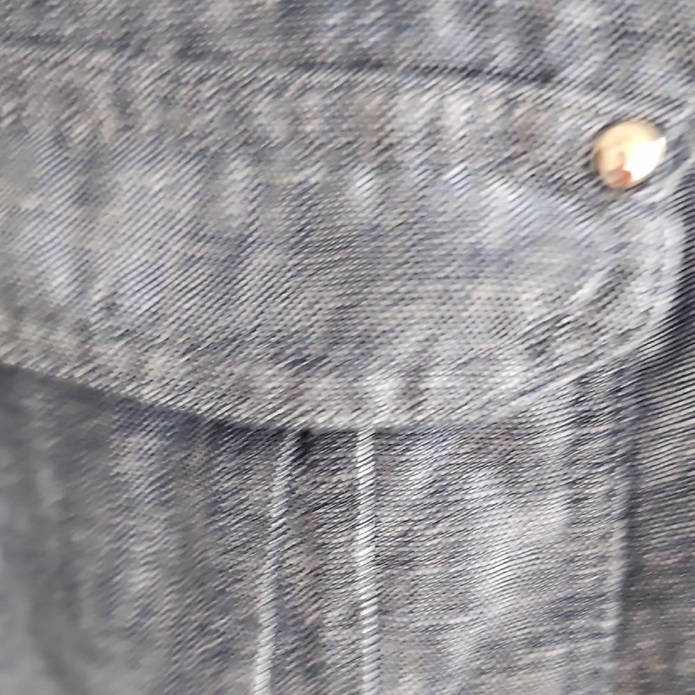 JM Collection Denim-Style Top - Picture 11 of 13